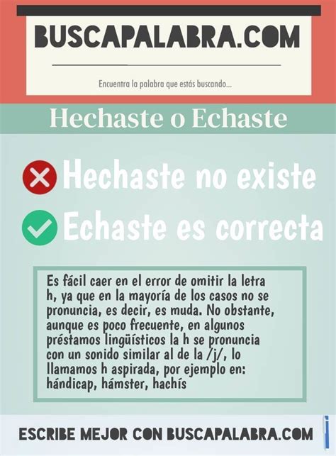 hechaste o echaste|Echaste 